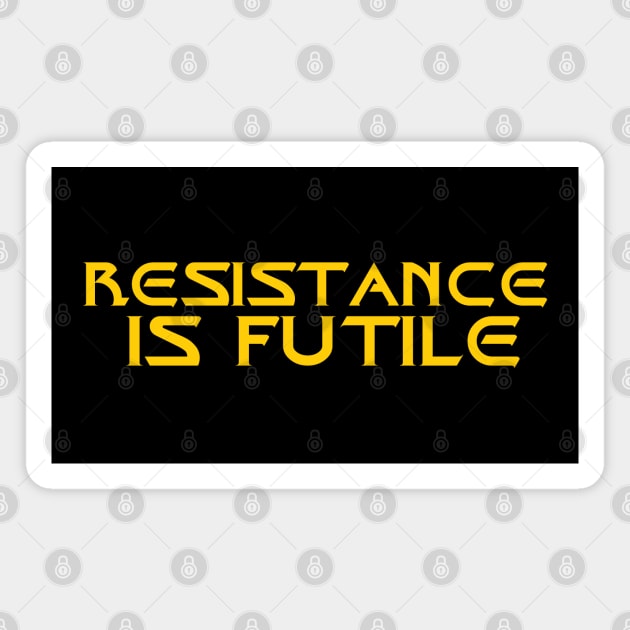 Resistance is Futile Magnet by trekgeeks